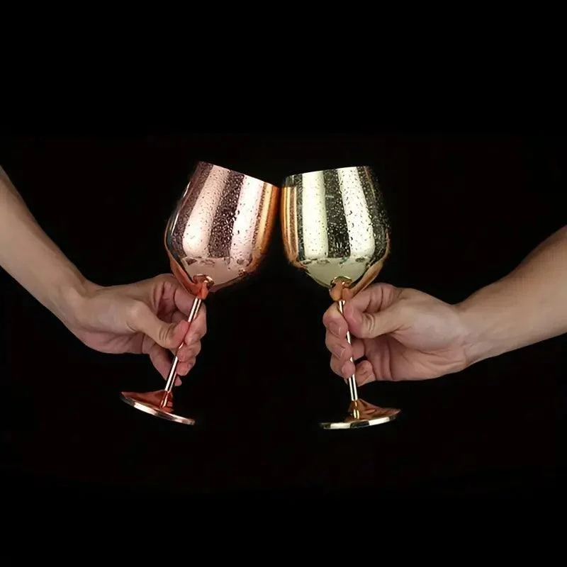 MirrorTintStainlessSteelWineGlass-Homeko3 Mirror Tint Stainless Steel Wine Glass - Homeko