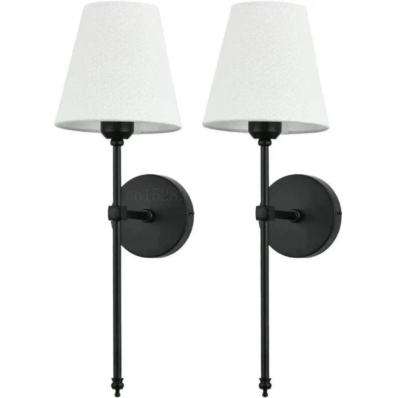 Modern American Led Wall Lamp For Decor Bathroom Mirror Light Bedroom Corridor Stairs Cloth Lampshade Wall 70f9eac0 94bf 45c1 Bdf8 7295f8fde85b