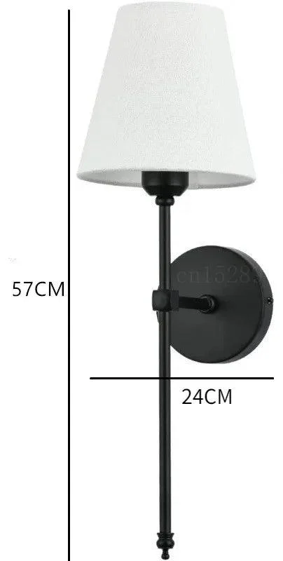 Modern American Led Wall Lamp For Decor Bathroom Mirror Light Bedroom Corridor Stairs Cloth Lampshade Wall Ba9a4853 Cf38 450e B30b D8ebbe5e85c5