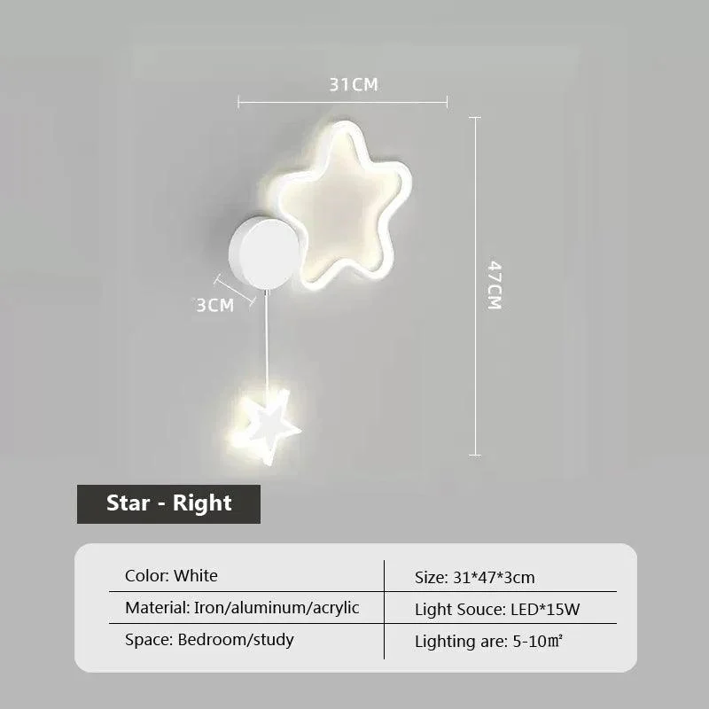 Modern Led Wall Lamp Cloud Star Moon Black And White Lighting For Children S Room Study 0ea2a98a D717 4165 Ac56 D128b306a0e7