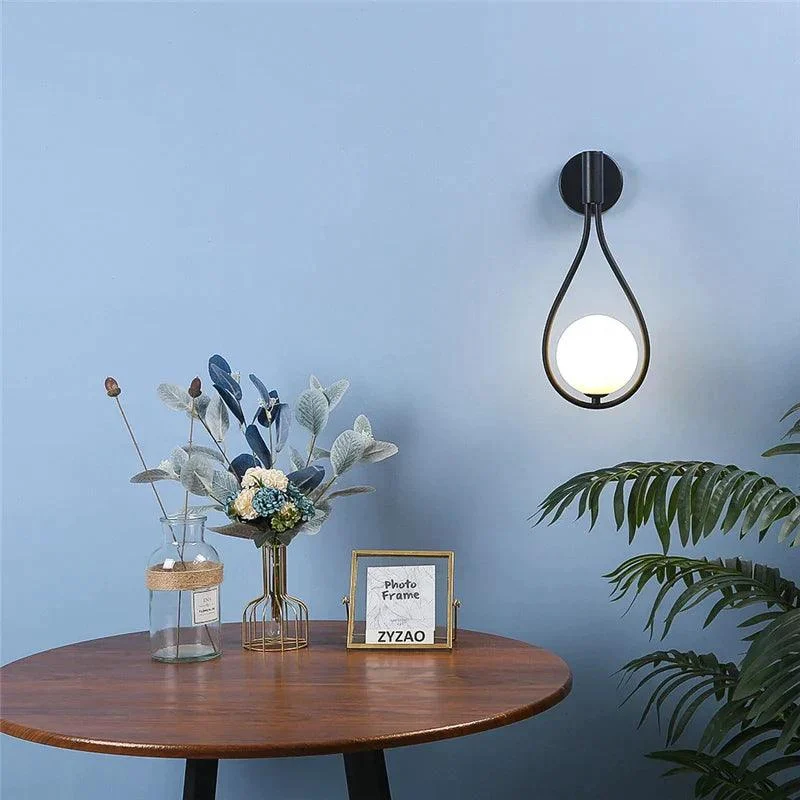 Modern-Metal-Glass-Ball-Wall-Lamp-Nordic-Simple-Wall-Lamps-for-Living-Room-Bedroom-Bedside-Aisle ZenithGlass - metal glass ball wall light - ISTANBULLU LTD