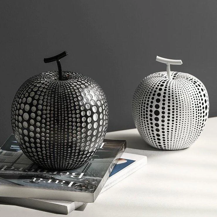 ModernAppleOrnament-Homeko3 Modern Apple Ornament - Homeko