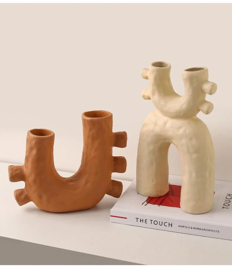 ModernCeramicSculptureVase-Homeko2 Modern Ceramic Sculpture Vase - Homeko