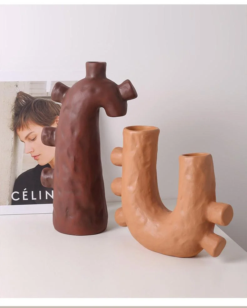 ModernCeramicSculptureVase-Homeko3 Modern Ceramic Sculpture Vase - Homeko