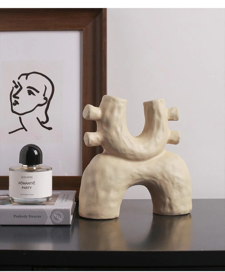 ModernCeramicSculptureVase-Homeko4 Modern Ceramic Sculpture Vase - Homeko