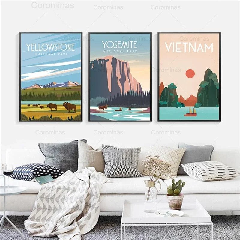 ModernCityLandscapePoster-Homeko2 Modern City Landscape Poster - Homeko