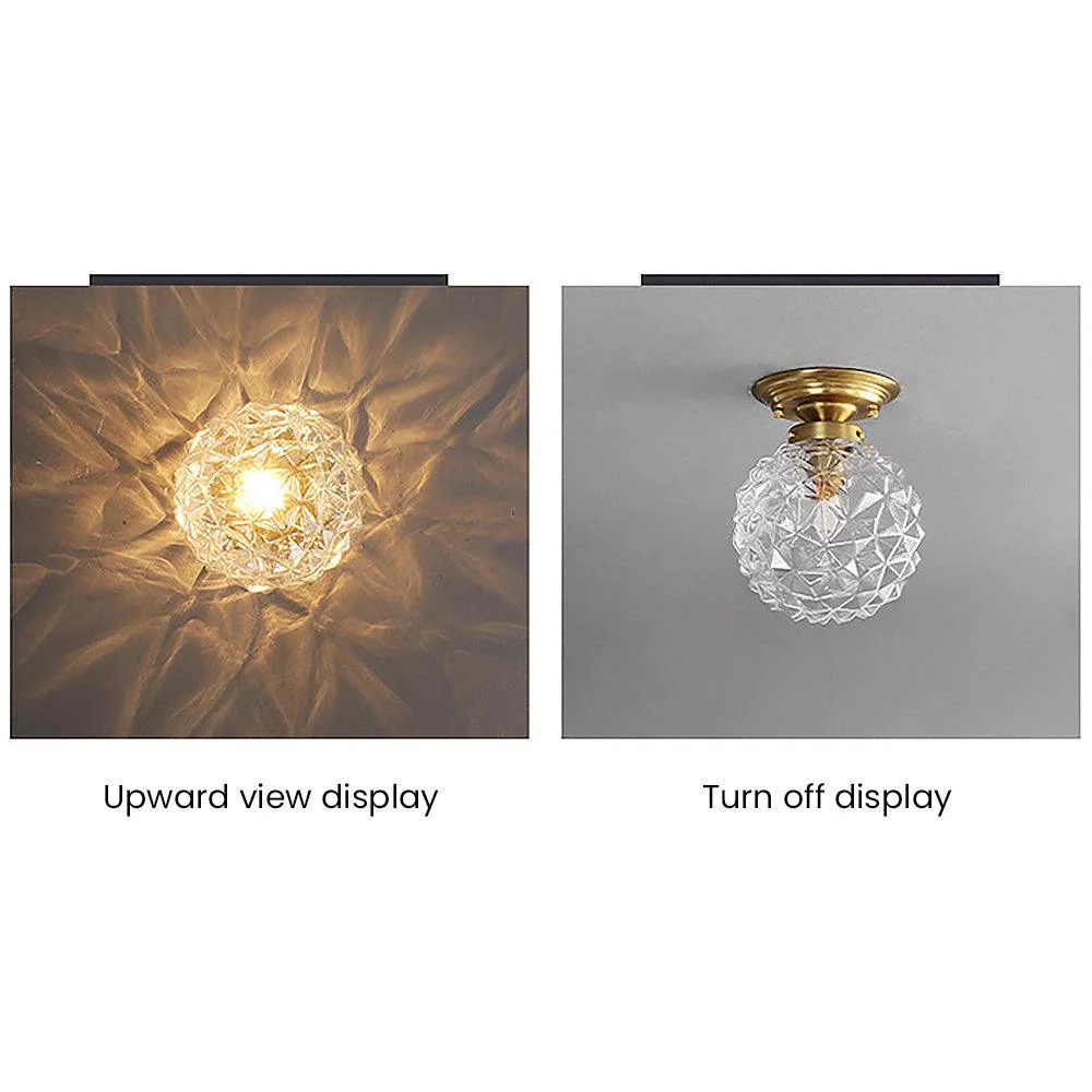 ModernClearGlassBallCeilingLampforHallway-Homeko11 Modern Clear Glass Ball Ceiling Lamp for Hallway - Homeko