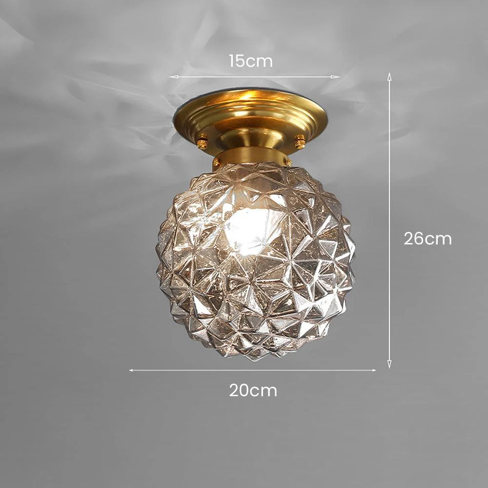 ModernClearGlassBallCeilingLampforHallway-Homeko3 Modern Clear Glass Ball Ceiling Lamp for Hallway - Homeko