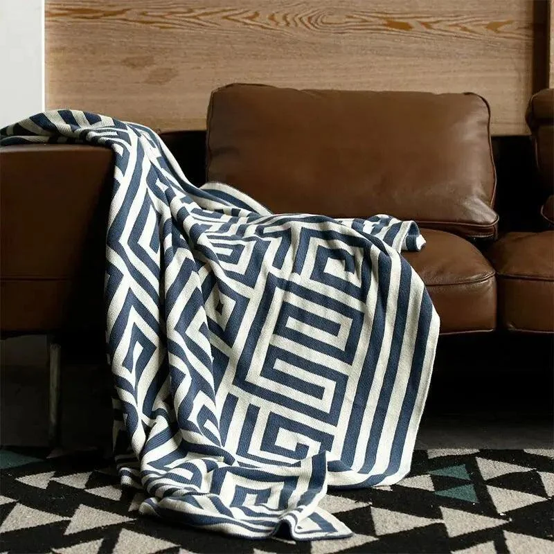 ModernGeometricThrowBlanket-Homeko4 Modern Geometric Throw Blanket - Homeko