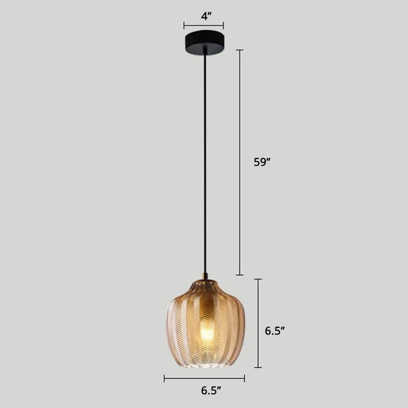 ModernGlassPendantLightwithWaveShadeforDiningRoom-Homeko14 Modern Glass Pendant Light with Wave Shade for Dining Room - Homeko