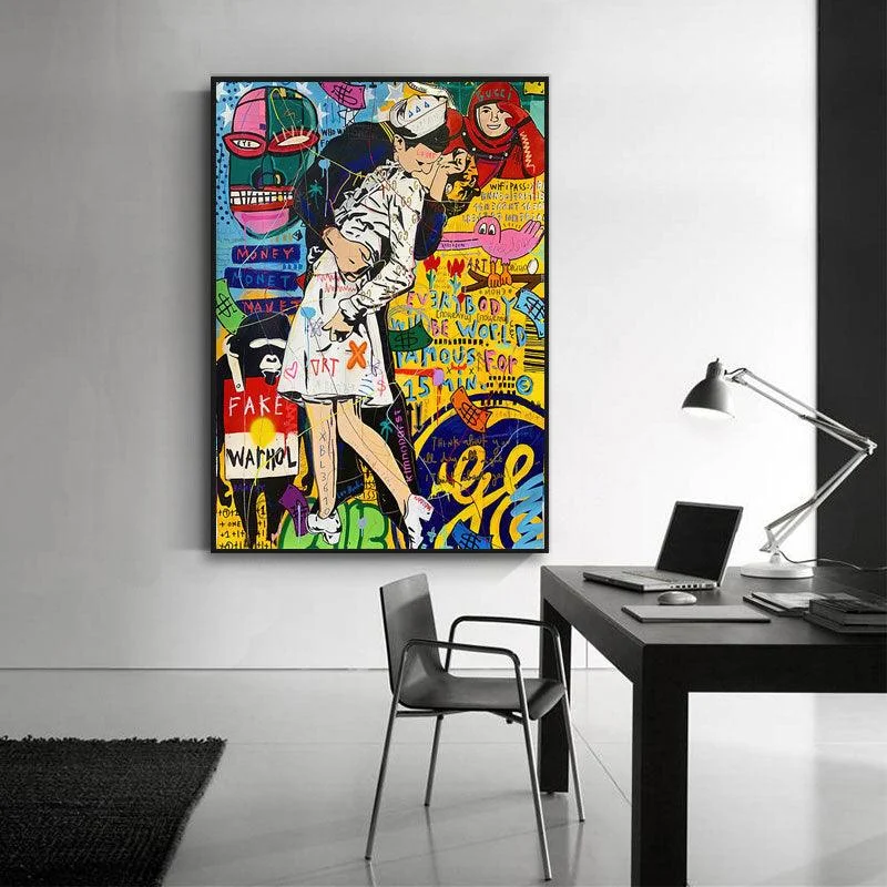 ModernGraffitiArtPoster-Homeko1 Modern Graffiti Art Poster - Homeko