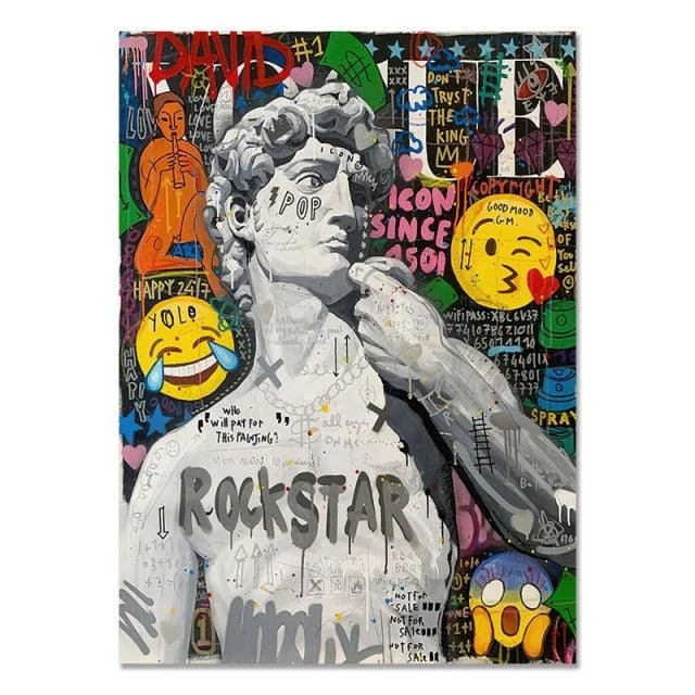 ModernGraffitiArtPoster-Homeko9 Modern Graffiti Art Poster - Homeko