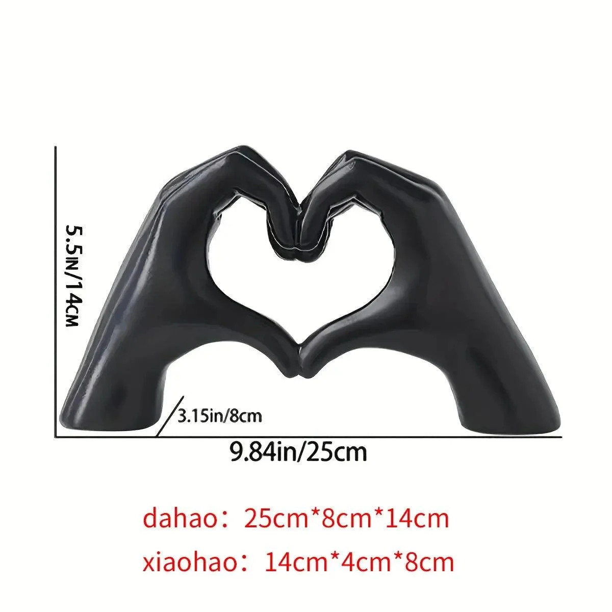 ModernHeartGestureSculpture-Homeko6 Modern Heart Gesture Sculpture - Homeko