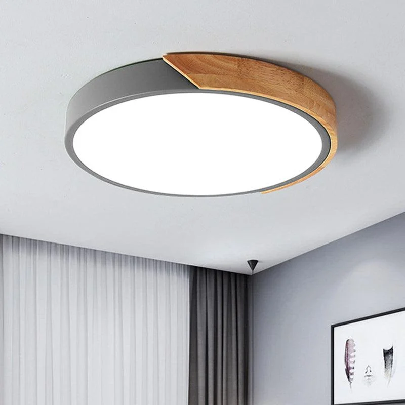 ModernLEDCeilingLampforBedroom-AcrylicandMetalRoundRecessedLamp-Homeko1 Modern LED Ceiling Lamp for Bedroom - Acrylic and Metal Round Recessed Lamp - Homeko