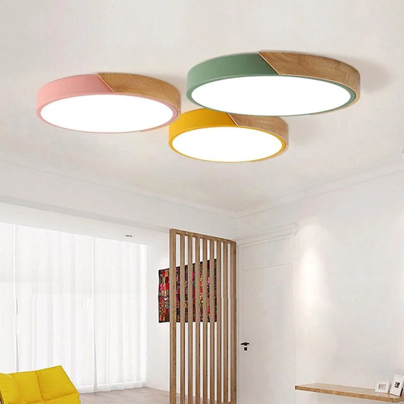ModernLEDCeilingLampforBedroom-AcrylicandMetalRoundRecessedLamp-Homeko5 Modern LED Ceiling Lamp for Bedroom - Acrylic and Metal Round Recessed Lamp - Homeko