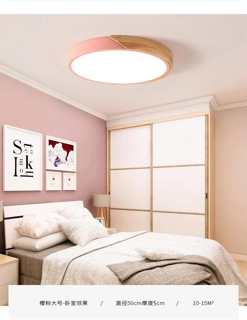 ModernLEDCeilingLampforBedroom-AcrylicandMetalRoundRecessedLamp-Homeko7 Modern LED Ceiling Lamp for Bedroom - Acrylic and Metal Round Recessed Lamp - Homeko