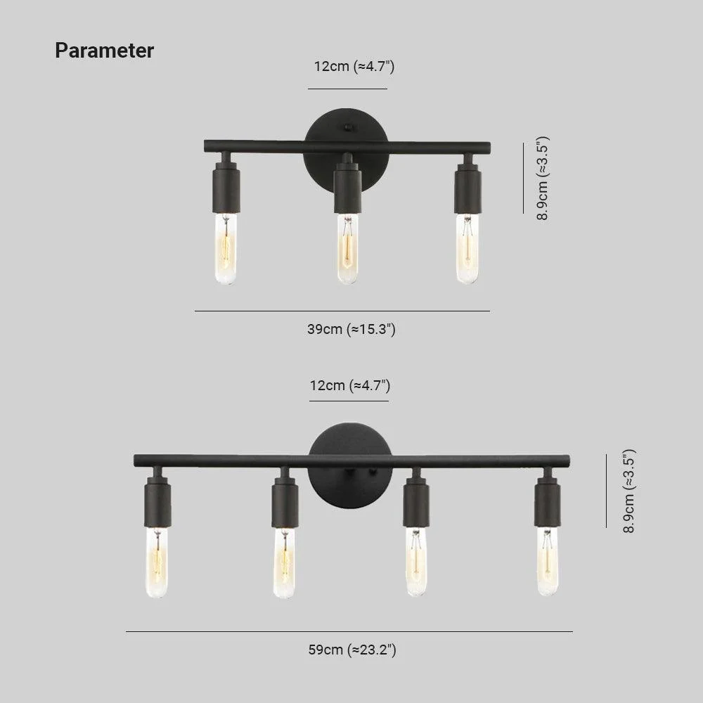ModernLEDWallLampBlackforBathroom-Homeko2 Modern LED Wall Lamp Black for Bathroom - Homeko