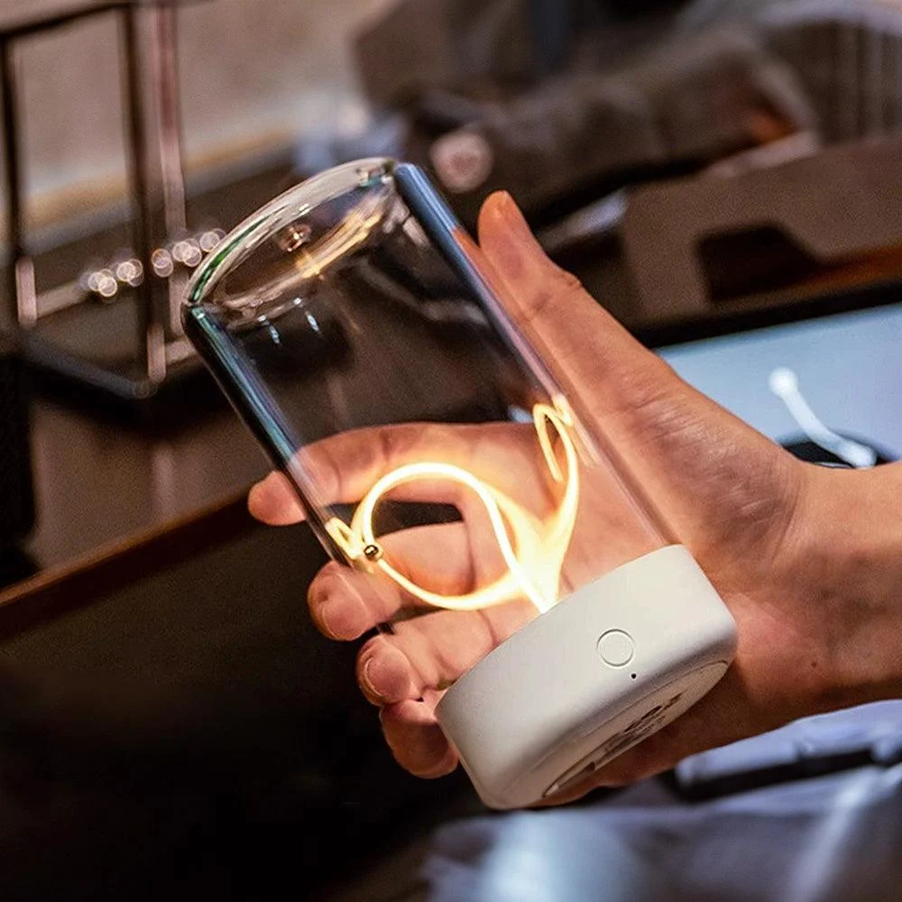 Modern Magnetic Transparent Acrylic Mini Table Lamp - Homeko
