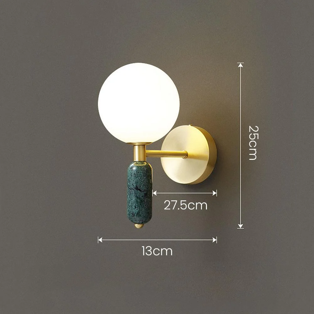 Modern Marble Bedside Lamp Wall Lamp - Homeko