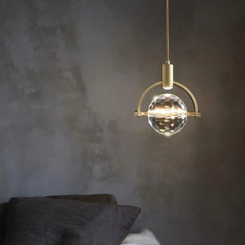 Modern Ring Crystal LED Pendant Lamp - Homeko