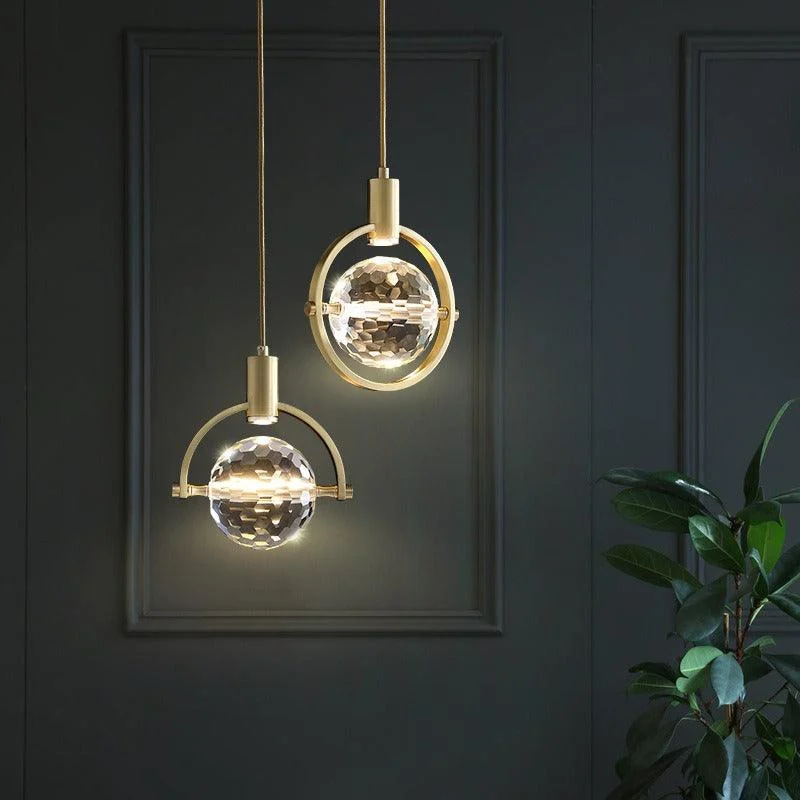 Modern Ring Crystal LED Pendant Lamp - Homeko