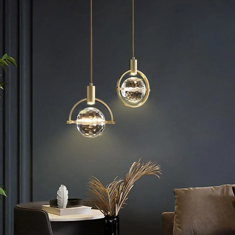 Modern Ring Crystal LED Pendant Lamp - Homeko