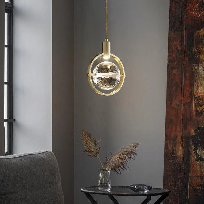 Modern Ring Crystal LED Pendant Lamp - Homeko