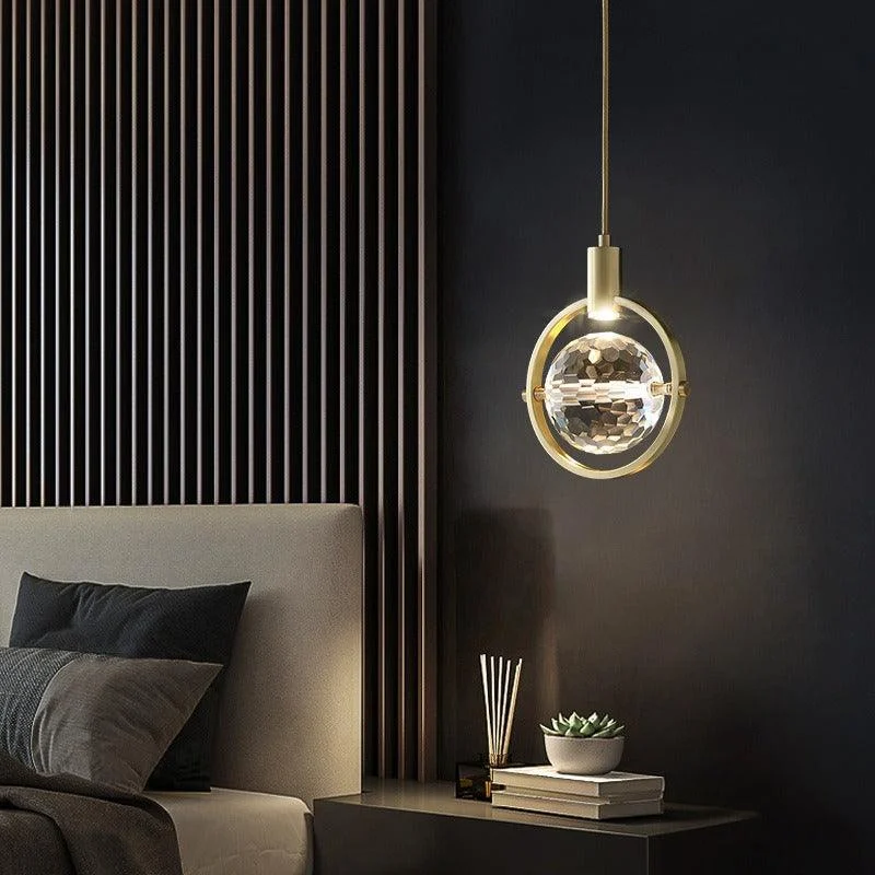 Modern Ring Crystal LED Pendant Lamp - Homeko