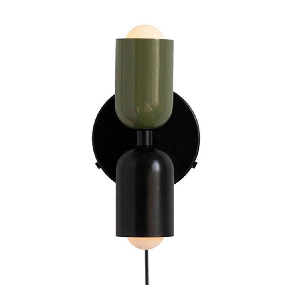 ModernShortDoubleHeadVintageHomestayWallLight Modernshortdoubleheadvintagehomestaywalllight