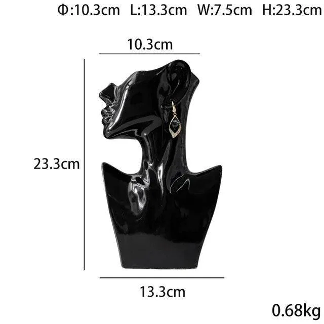 ModernSideFaceCeramicVase-Homeko5 Modern Side Face Ceramic Vase - Homeko