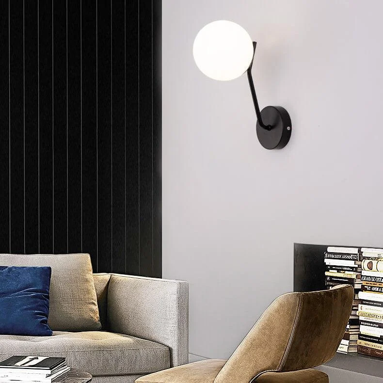 ModernSphericalGlassWallLamp-Homeko1 Modern Spherical Glass Wall Lamp - Homeko