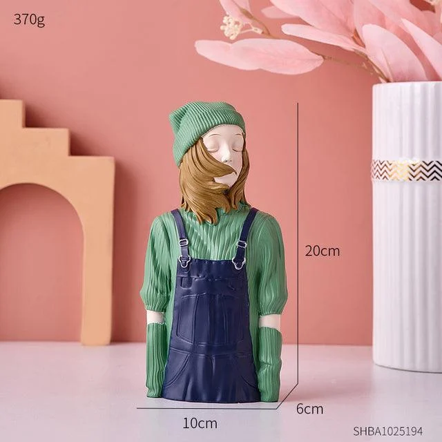 Modern Sweater Girl Figurines - Homeko