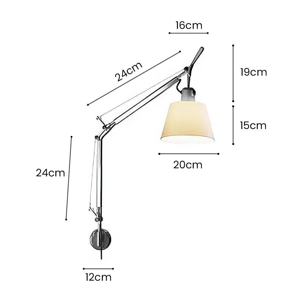 Modern Swivel Silver Wall Lamp - Homeko