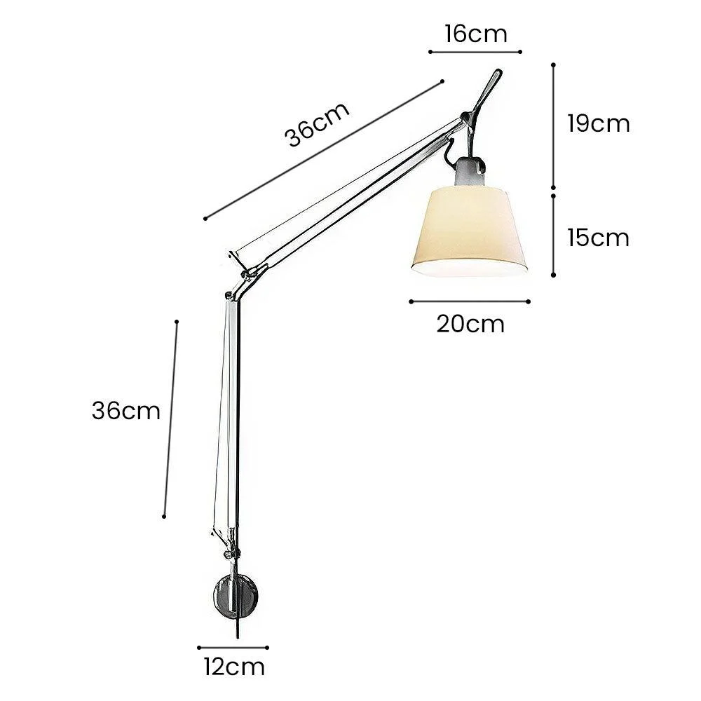 Modern Swivel Silver Wall Lamp - Homeko