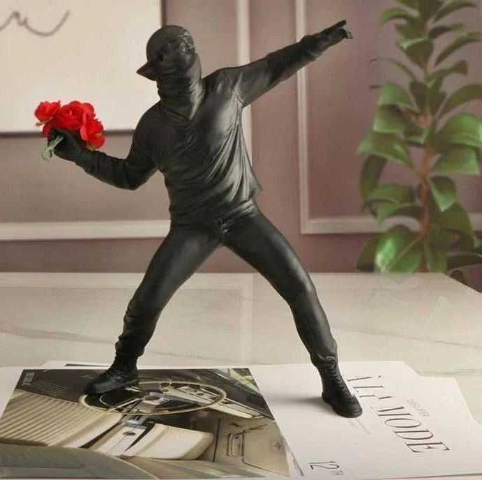 Modern_Art_Banksy_Flower_Bomber_Sculpture_-_-4343517 Modern Art Banksy Flower Bomber Sculpture -