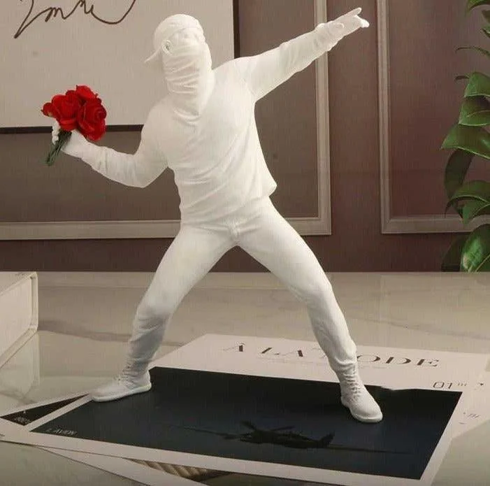 Modern_Art_Banksy_Flower_Bomber_Sculpture_-_-4343525 Modern Art Banksy Flower Bomber Sculpture -