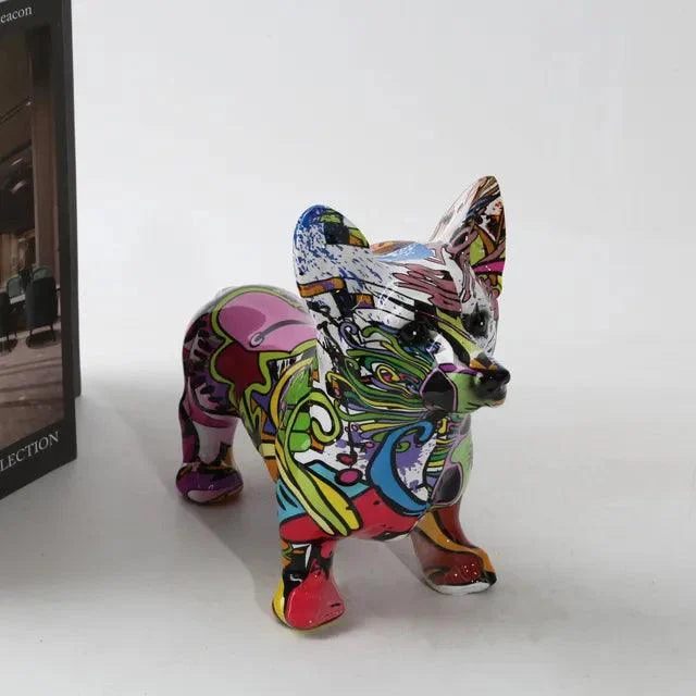 Modern_Art_Graffiti_Corgi_Dog_Painting_Resin_Crafts_Sculptures_and_Statues_Crafts_Gift_-_-4343609 Modern Art Graffiti Corgi Dog Painting Resin Crafts Sculptures and Statues Crafts Gift -