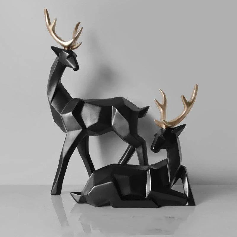 Modern Deer Statues (2pc) -