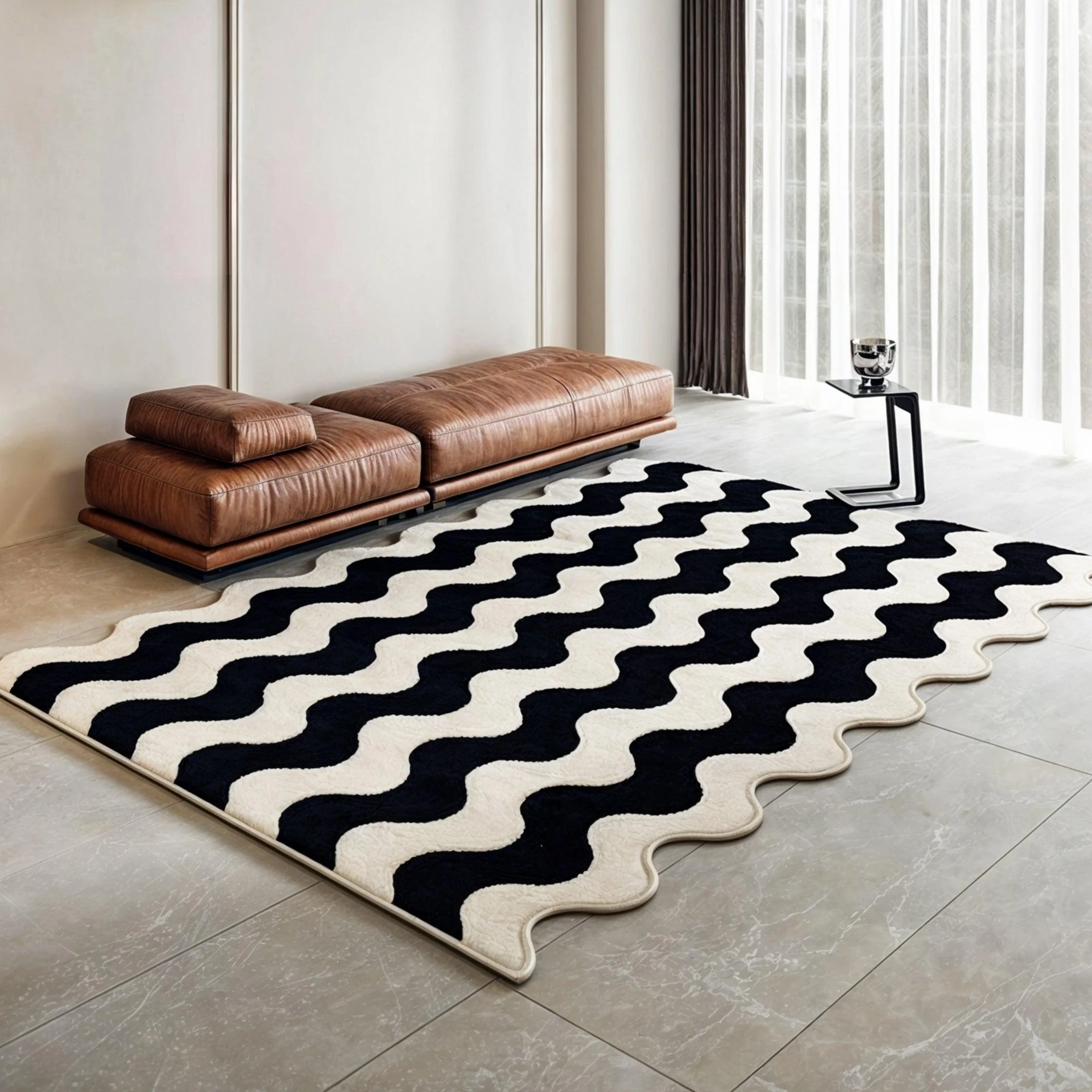 Modernbicolorgolfcarpet-Homeko1 Modern bicolor golf carpet - Homeko