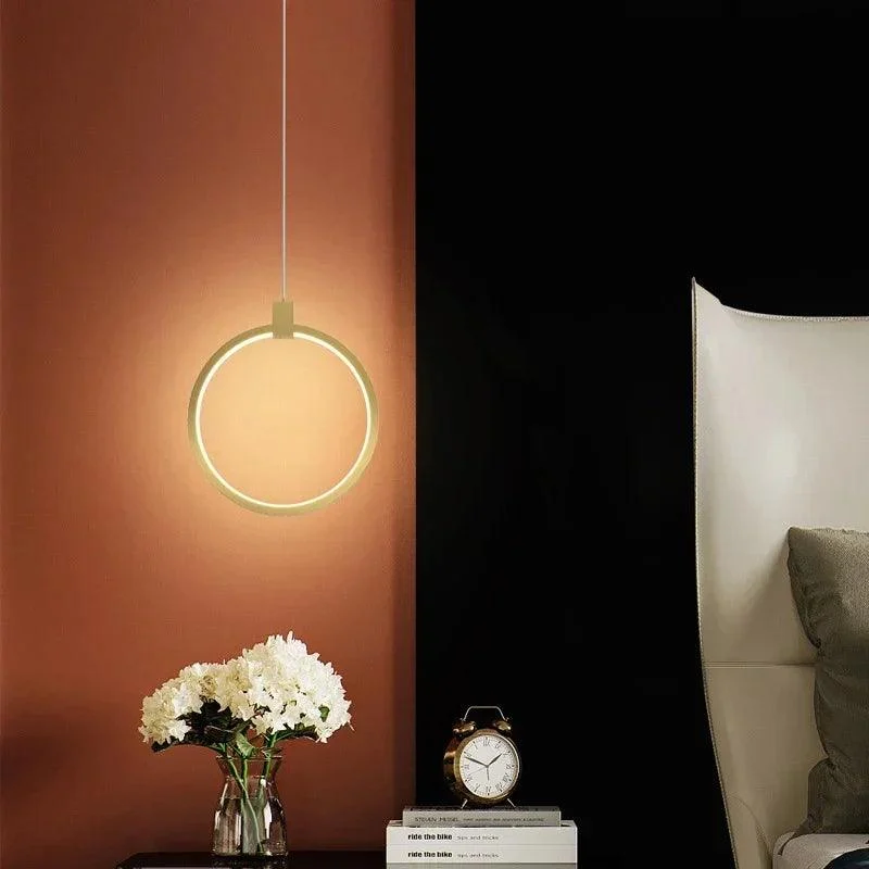 Moderne Led Hanglampen Bed Decor Lampen Goud Ronde Opknoping Armaturen Slaapkamer Woonkamer Bar Home Lamp Led Dbff80c4 569e 427b 981c 5fb3c78f93bd
