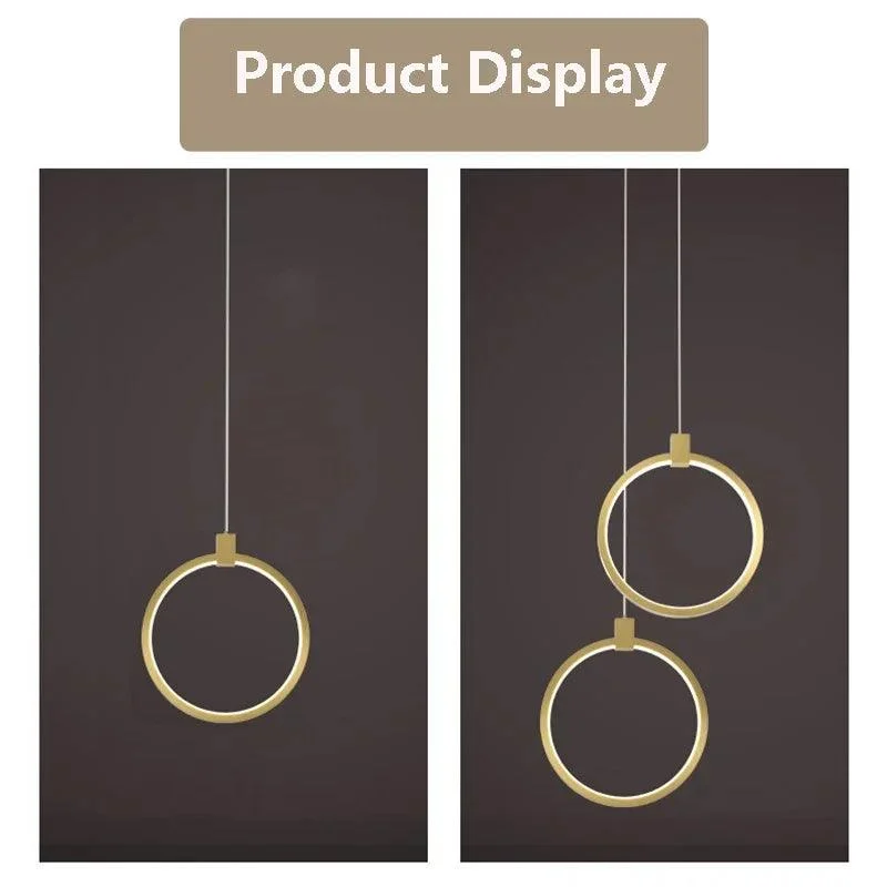 Moderne Led Hanglampen Bed Decor Lampen Goud Ronde Opknoping Armaturen Slaapkamer Woonkamer Bar Home Lamp Led Ebc70274 395b 431e 825c Beac12f9902b