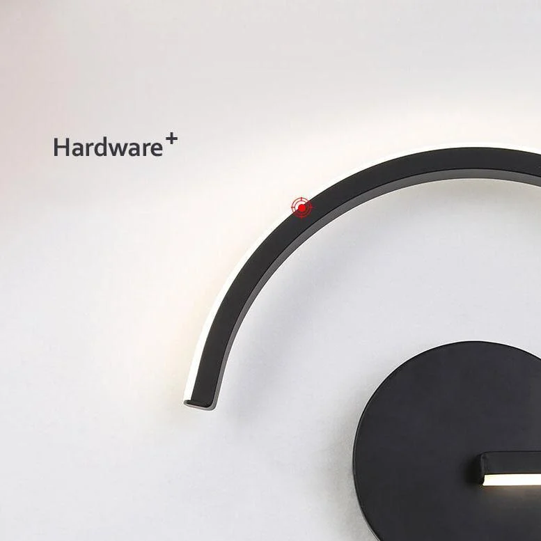 ModernminimalistCurvesLineLEDwalllampwith1light-Homeko5 Modern minimalist Curves Line LED wall lamp with 1 light - Homeko
