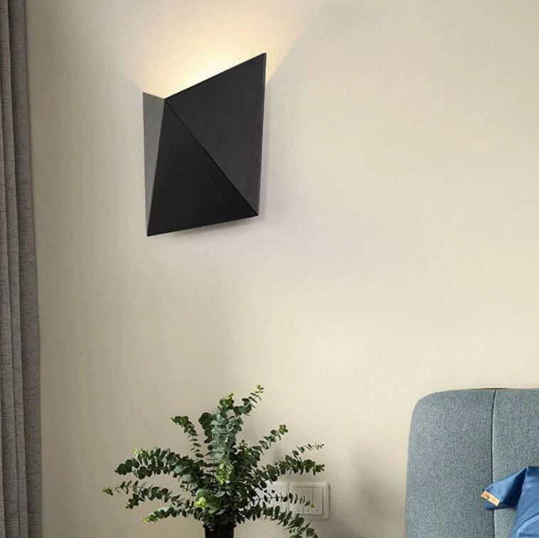 ModernminimalistOrigamiLEDwalllampwith1light-Homeko2 Modern minimalist Origami LED wall lamp with 1 light - Homeko