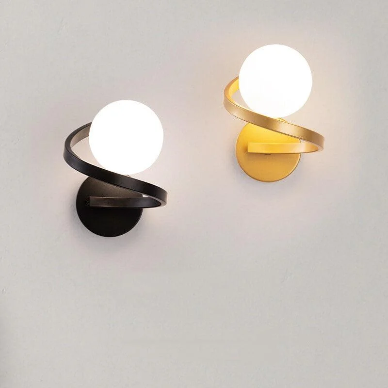 ModernminimalistcurvedLEDwalllampwith1light-Homeko14 Modern minimalist curved LED wall lamp with 1 light - Homeko