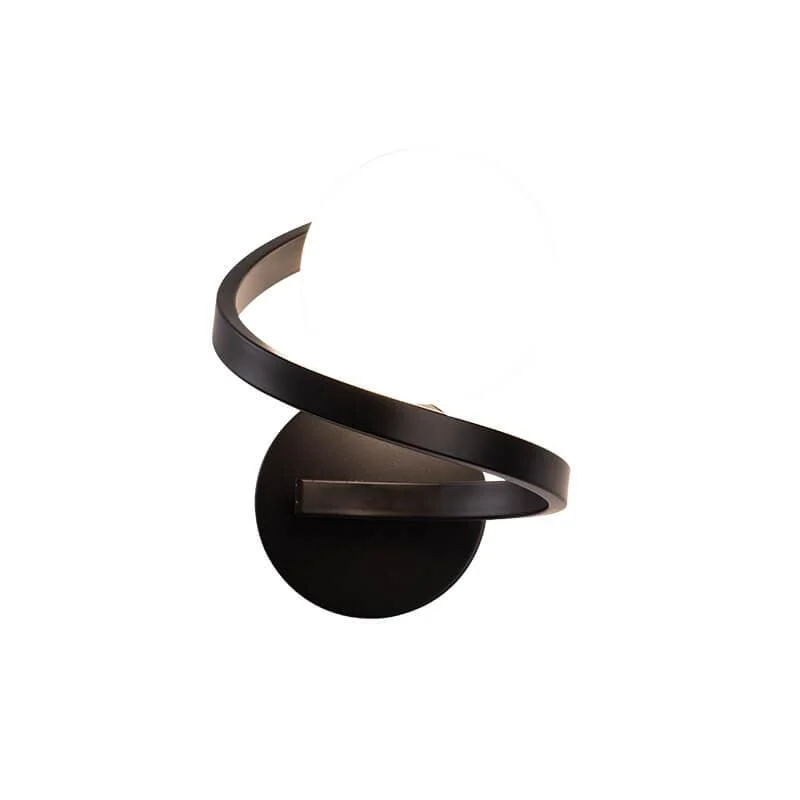 ModernminimalistcurvedLEDwalllampwith1light-Homeko15 Modern minimalist curved LED wall lamp with 1 light - Homeko