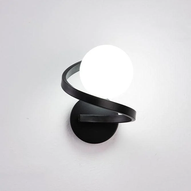 ModernminimalistcurvedLEDwalllampwith1light-Homeko6 Modern minimalist curved LED wall lamp with 1 light - Homeko