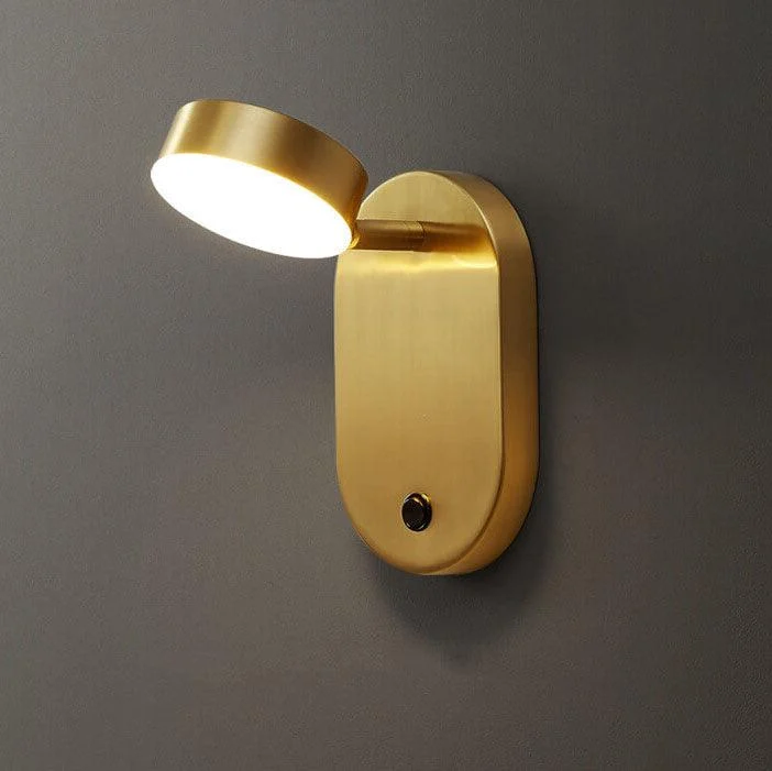 ModernminimalistcylindricalLEDwalllampwithcopper-Homeko14 Modern minimalist cylindrical LED wall lamp with copper - Homeko