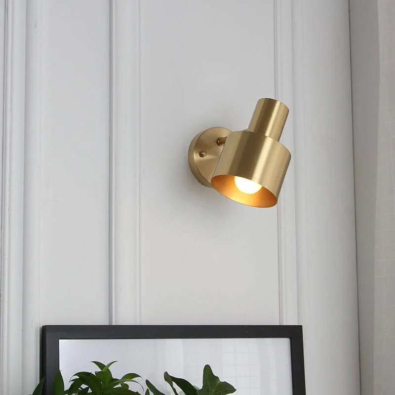 Modernminimalistgoldmetalwalllamp-Homeko4 Modern minimalist gold metal wall lamp - Homeko