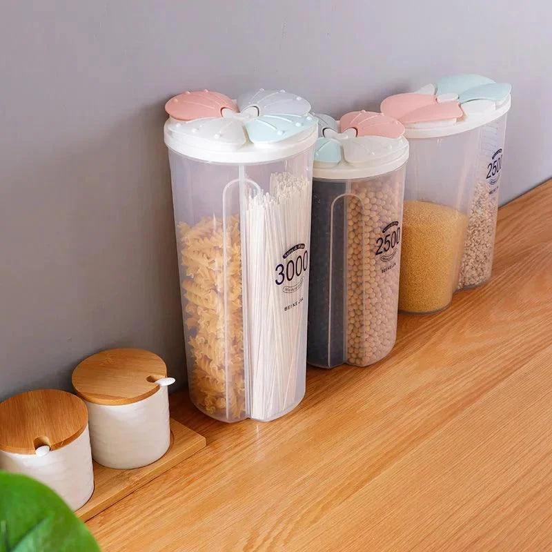 Moisture-Proof Sealed Kitchen Storage Box: Transparent Grain Storage Tank -
