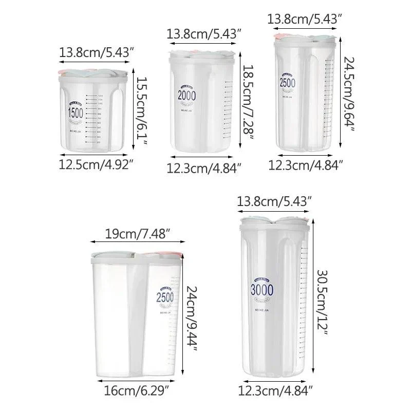 Moisture-Proof Sealed Kitchen Storage Box: Transparent Grain Storage Tank -